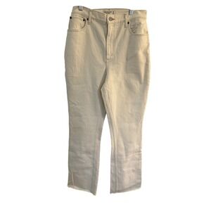 Abercrombie Fitch The 70s Vintage Flare Ultra High Rise Jeans Cream Size 29 8R